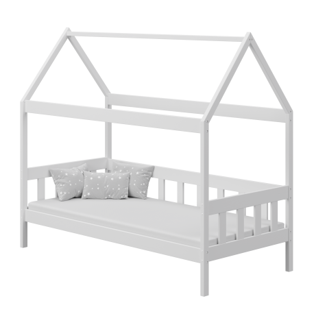 Lit enfant en bois de pin massif Maison 160x80 cm