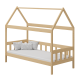 Lit enfant en bois de pin massif Maison 160x80 cm