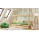 Lit enfant en bois de pin massif Maison 180x80 cm