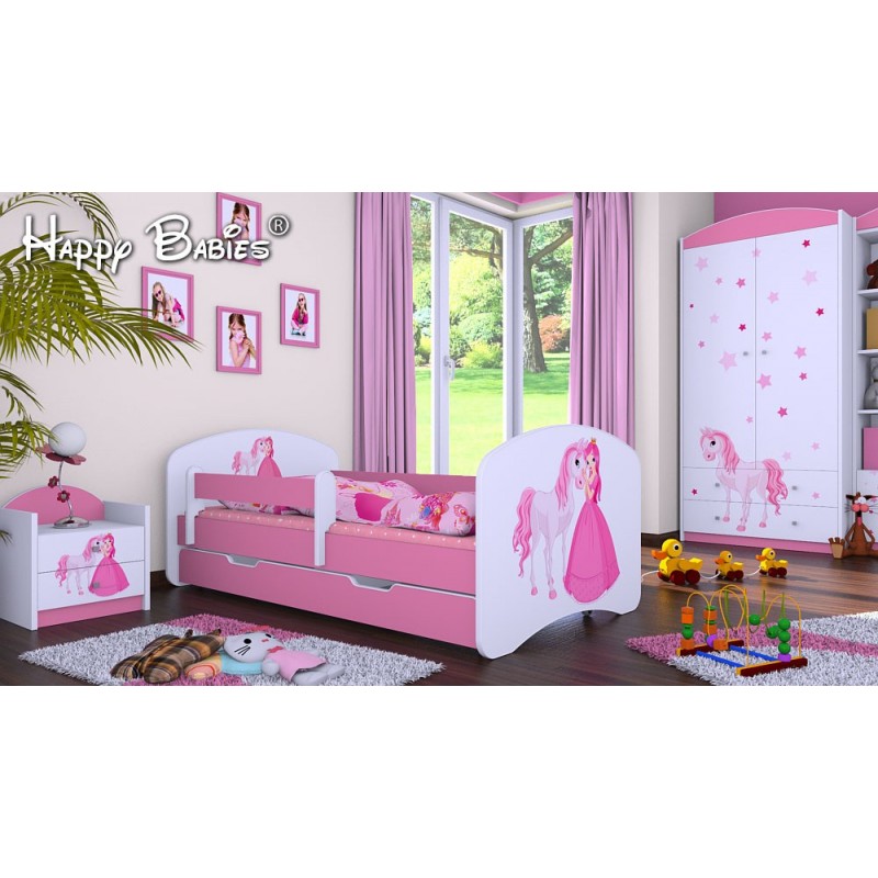 Lit enfant Happy Princesse incluse matelas et tiroir de rangement Mio Amore  Baby & Kids store